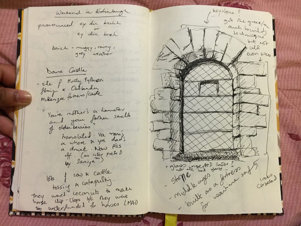 Doune Castle near Edinburgh in Scotland.