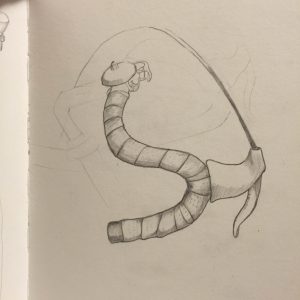 Street bike with wrapped handles w/ holes