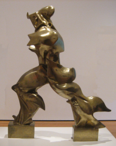 This piece captures the essence of a figure in motion, rendered in a way that conveys an effortless grace and movement.