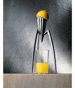 Juicy Salif Citrus Squeezer - Very controversial but also a Best Seller. Many wondered at its functionality, while confounded by its shape.