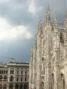 The Duomo from the top floor of the Novecento museum.