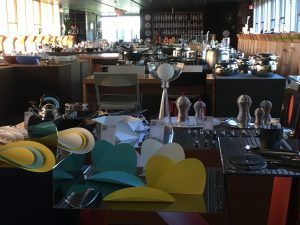 Years upon years of Alessi designs displayed in a mini gallery. This is in lieu of a photo of their archive room where we weren't allowed to take photos.