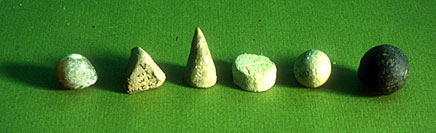 (Fig. 1) Tokens from Tepe Gawra, present day Iraq, ca. 4000 BC.