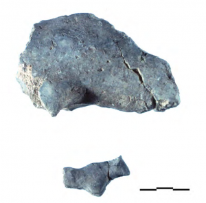 Photos of bull figurines.