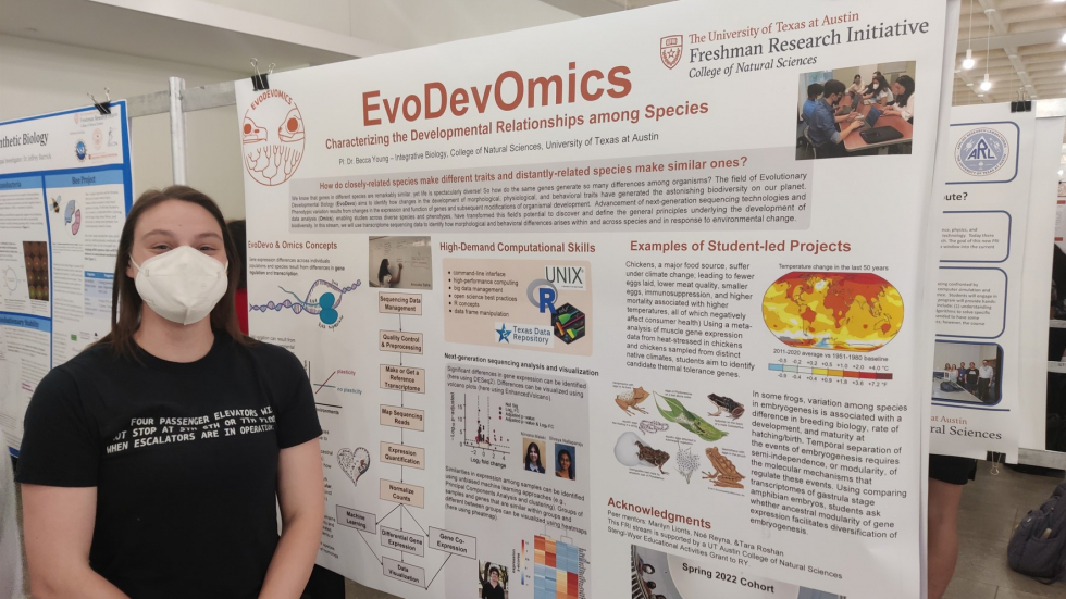 Marylin repping Becca's new FRI Stream "EvoDevOmics"