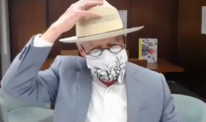 Screenshot of Dean Dempster during the April 14 virtual meeting