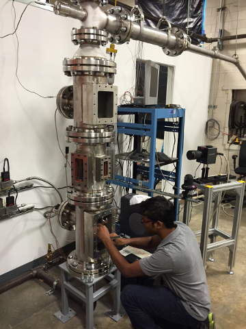 High-pressure combustion facility