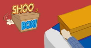 title page for Shoo, Box! video game