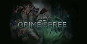 cover image for "Grime Spree," an original 2D game created by the UT Game Design Capstone class in Fall 2021
