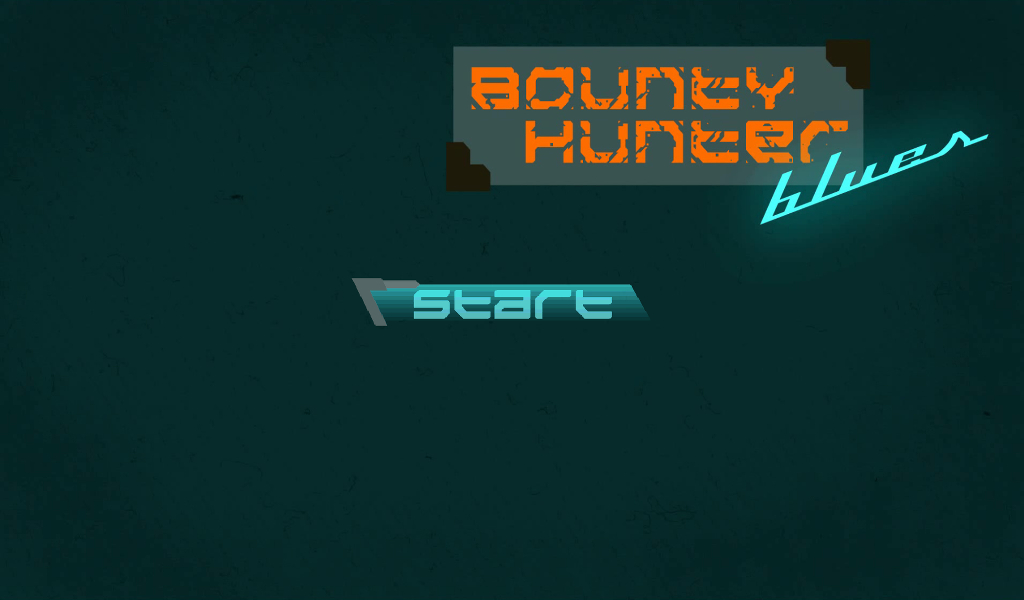Bounty Hunter Blues title screen