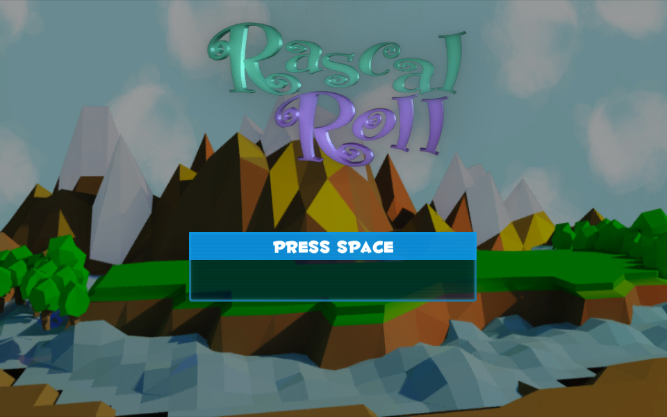 Rascal Roll title screen