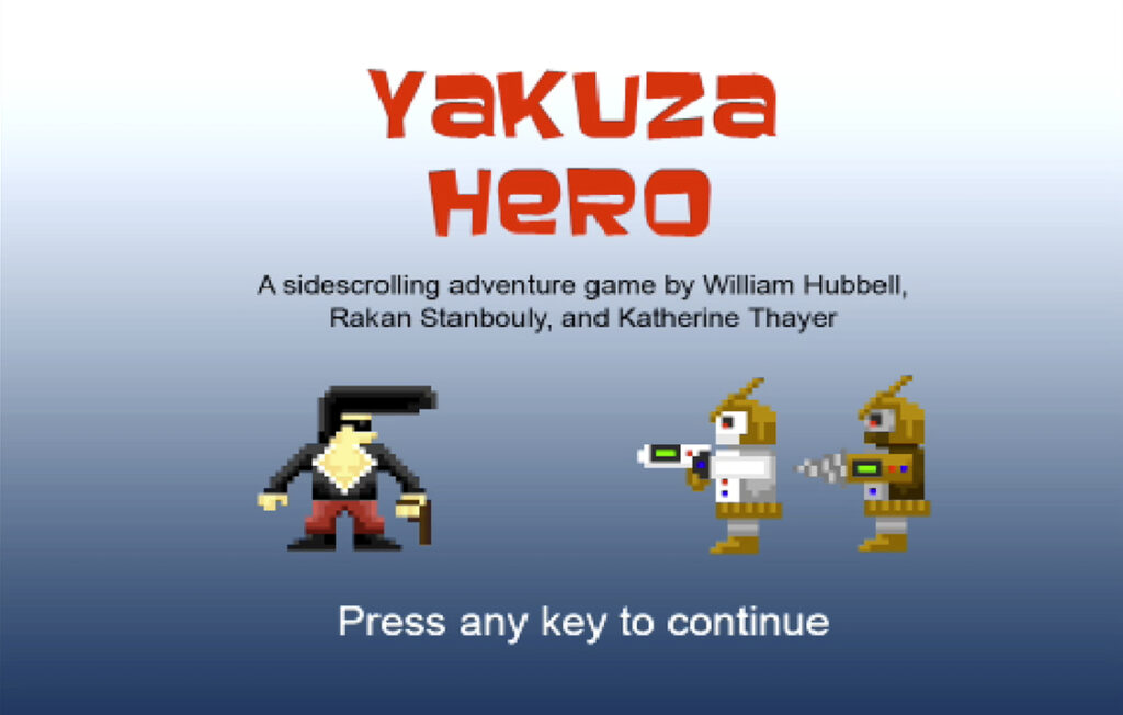 Yakuza Hero title screen