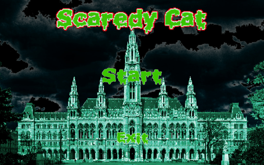 scaredy cat title screen