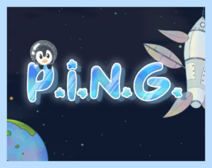 Cover image for original video game PING created by Game Development and Design students at UT Austin