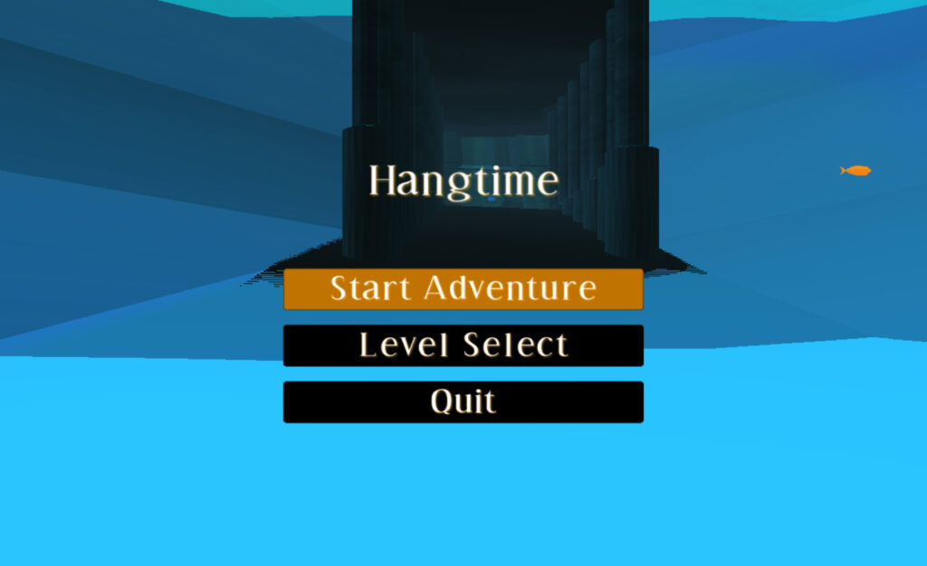 Hangtime title screen