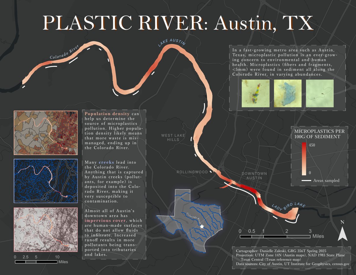 Plastic River Map by Danielle Zaleski