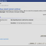 SQL Reporting Server could not be contacted