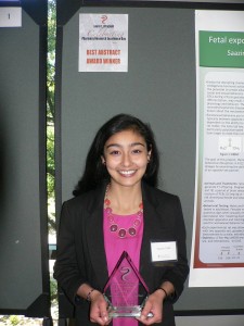 Saazina Afsah, Pharmacy Research Day abstract winner (2014)