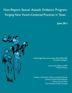 non-reporrt sexual assault report front cover