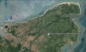 Location of the Zumbi dos Palmares Community in São Luis City. Image generated by Google Earth