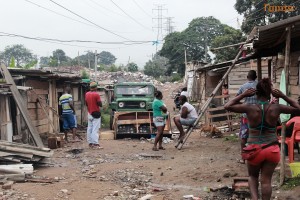 The 75 Afro-Colombian families in Las Orquideas, Distrito Agua Blanca were violently displaced by Colombian riot police ESMAD in November 2015. Photo Credit: NOMADESC. See the original photo here. 