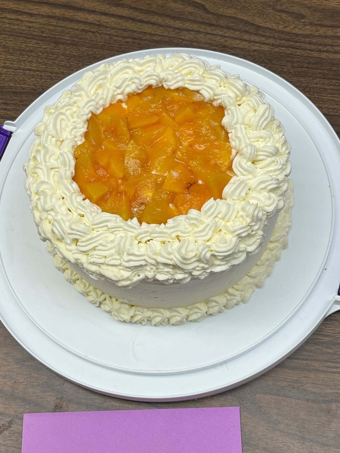 Peaches and Cream cake