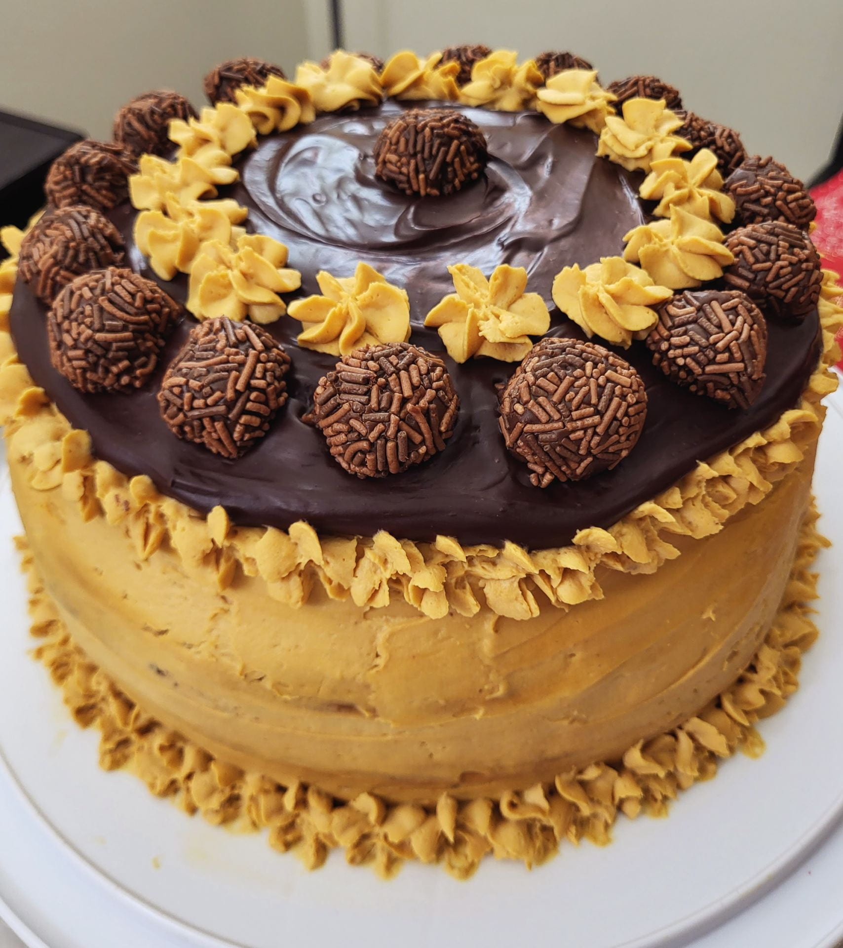 Dulce de leche chocolate cake