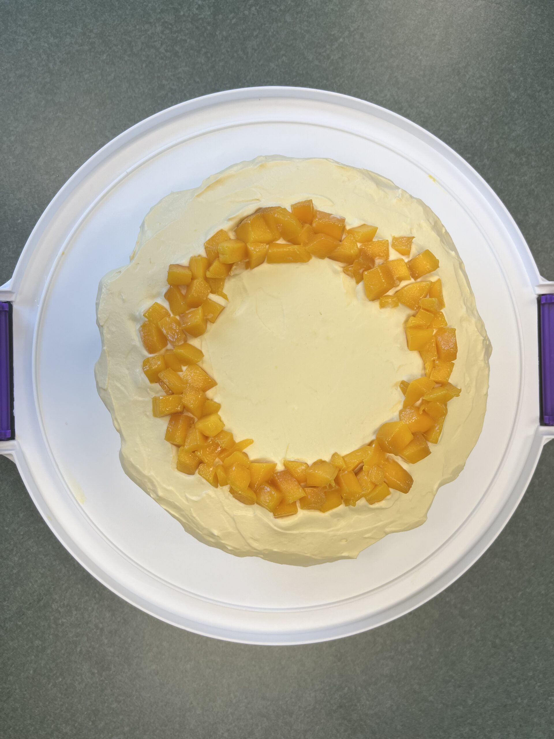 Mango mille crepe cake