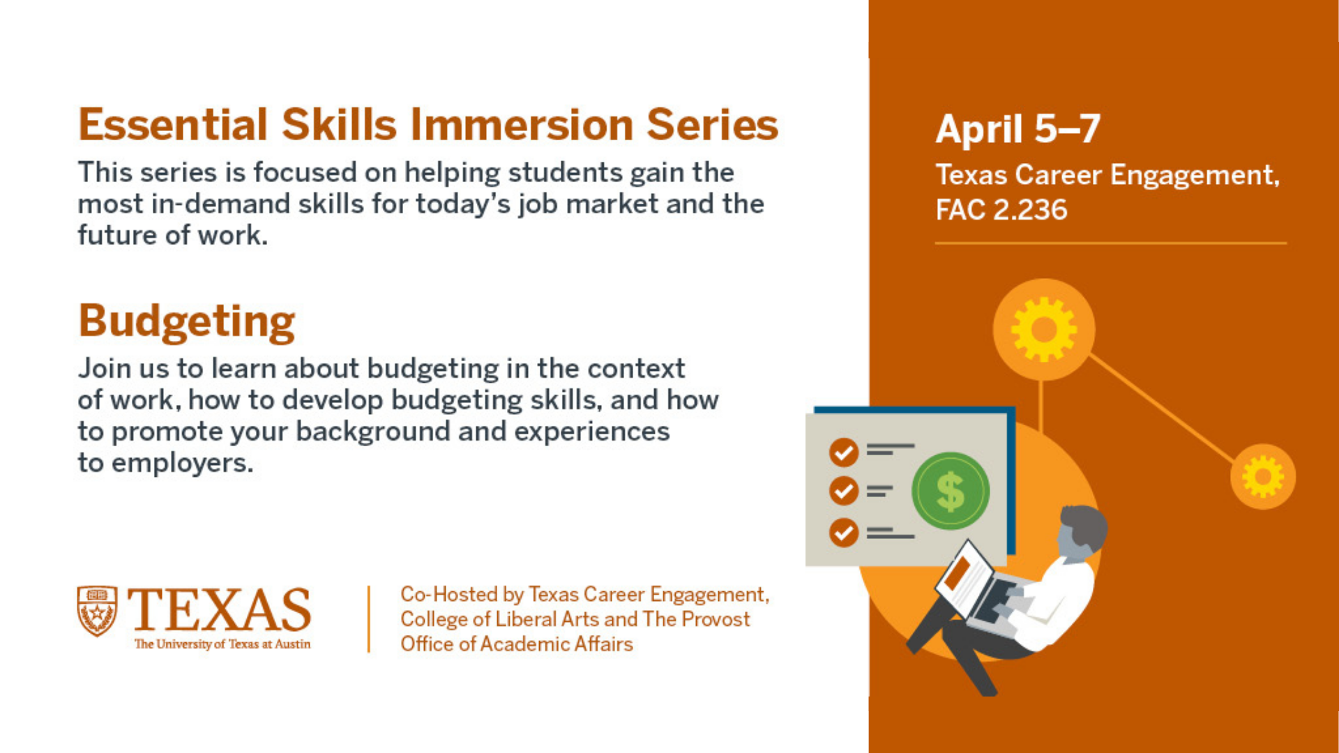 Essential Skills Immersion Series Budgeting THE LAH HERALD