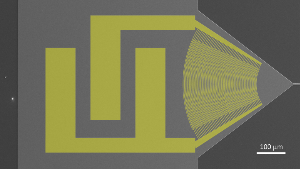 Phononic Waveguide with Interdigital Transducer