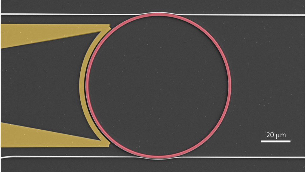 Integrated Photonic Ring with Reconfiguration Electrodes