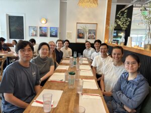 Celebration of Dr. Xun Li (Woongchul, Yudan, Mary, Matthew, David, Prof. Shi, Ethan, Dr. Xun Li, Emma, Chuting (April 3, 2026)