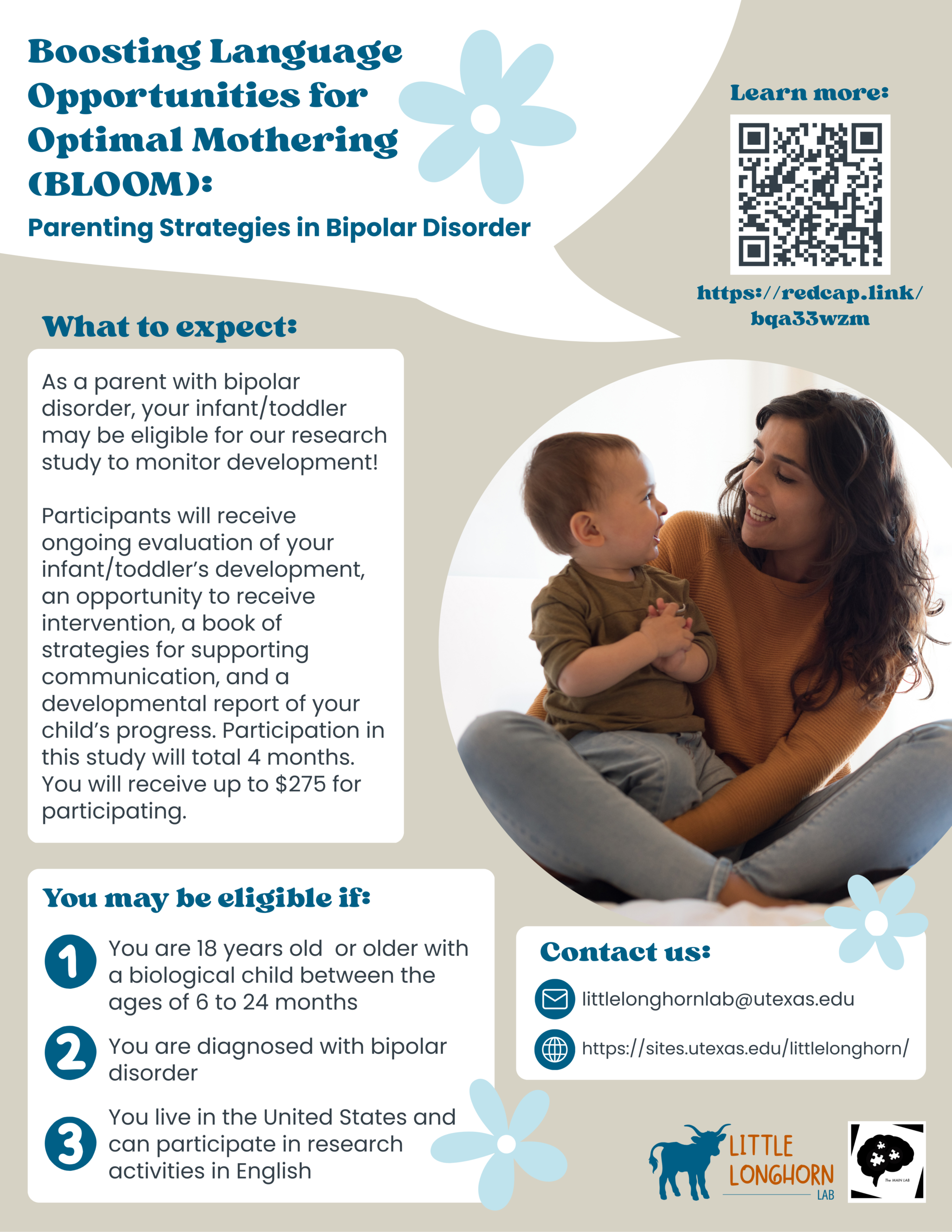 Flyer for BLOOM study