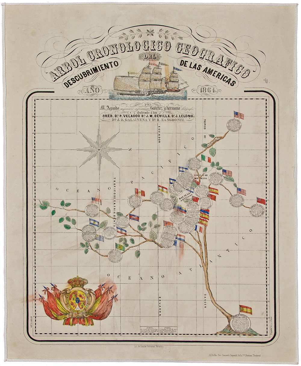 Staff Pick: Arbol cronologico geografico del descubrimiento de las Americas