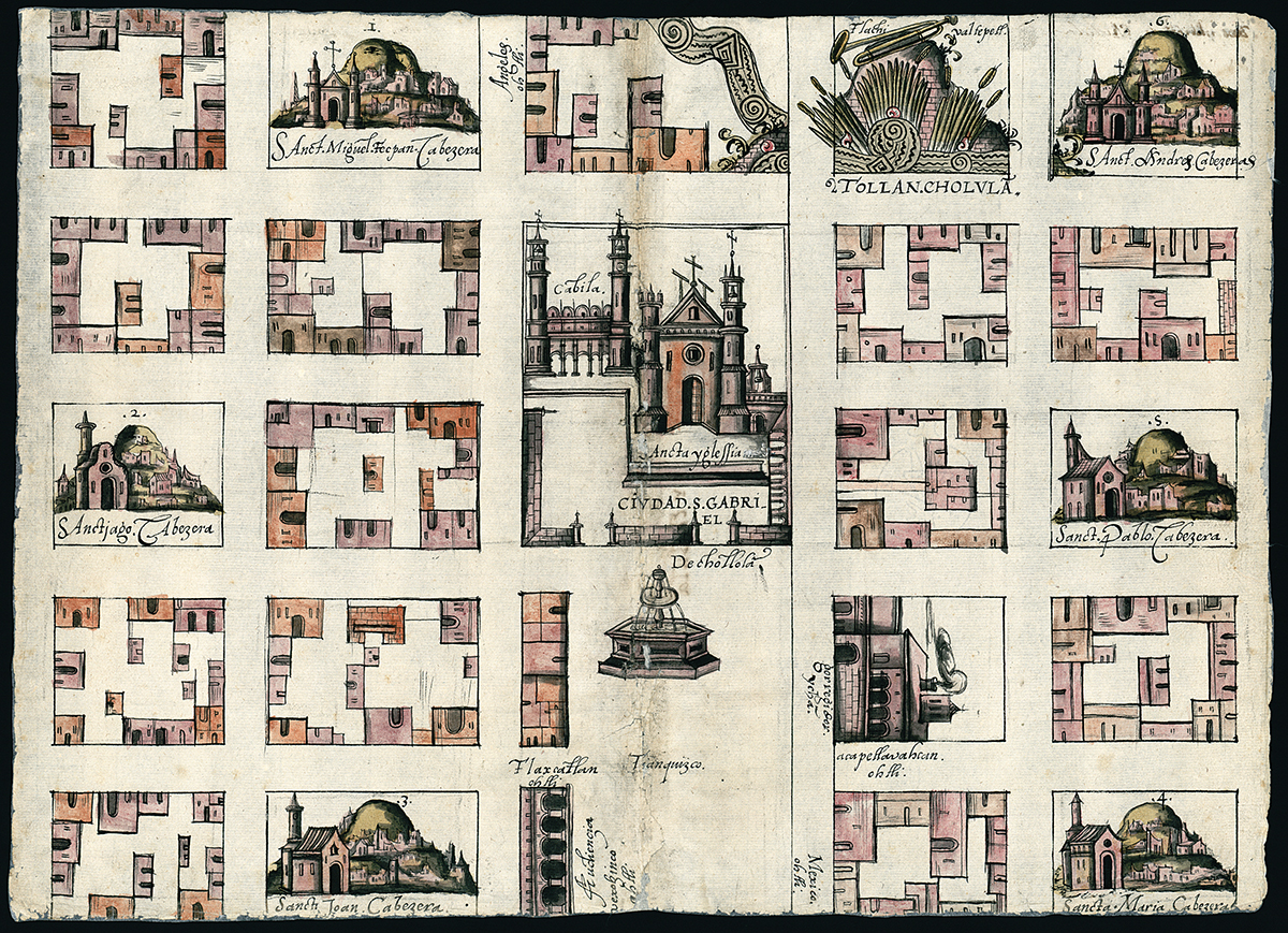 Cholula, Tlaxcala, 1581. Benson Latin American Collection.