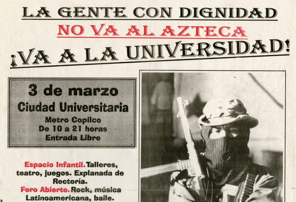 Poster for EZLN march in Mexico