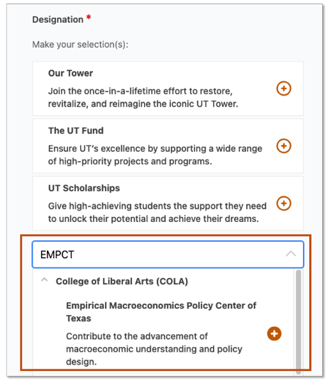 Donation Instructions