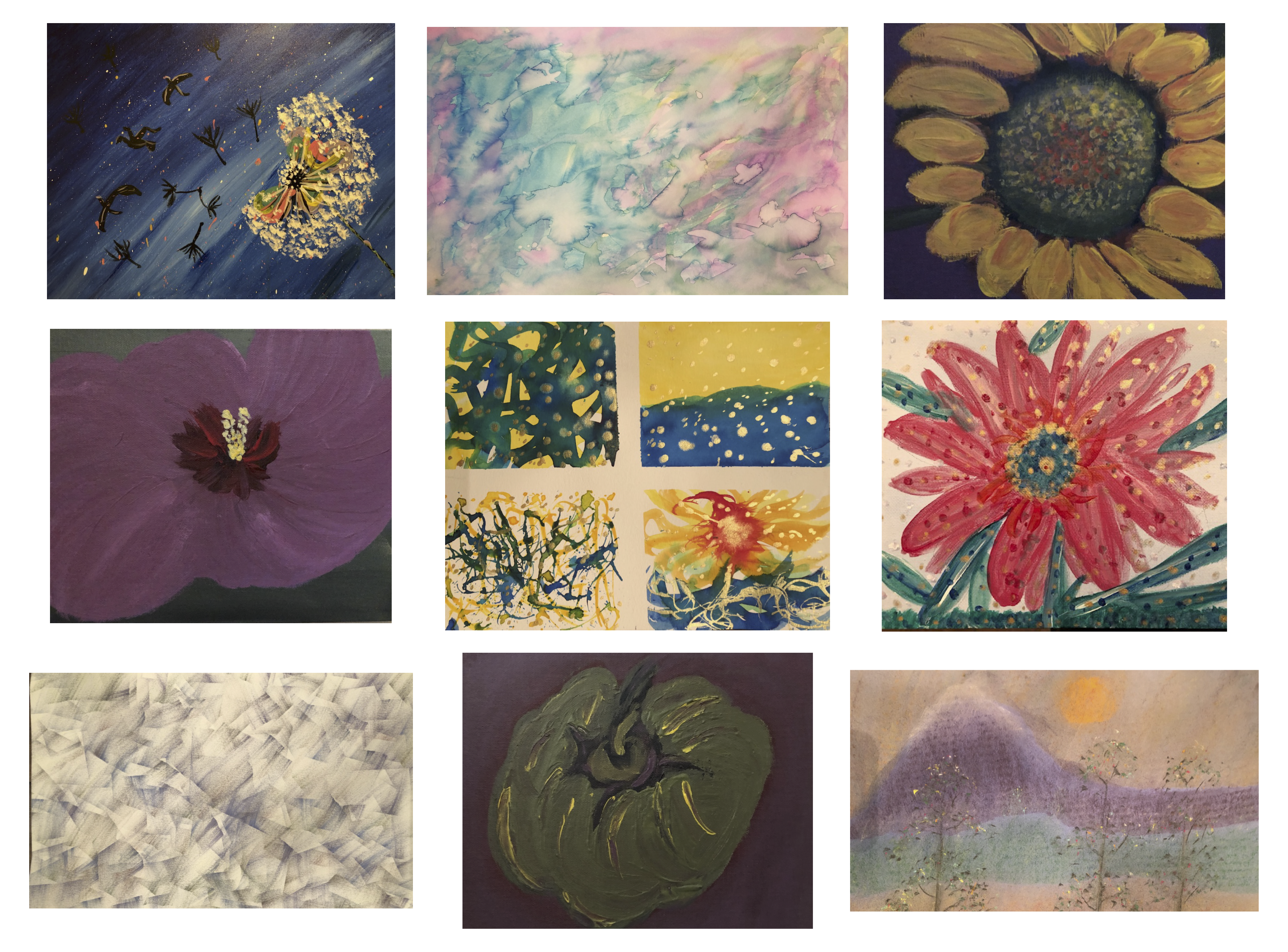 Compilation of Artwork by Becky Villarreal