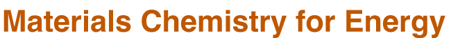 Materials Chemistry for Engineering