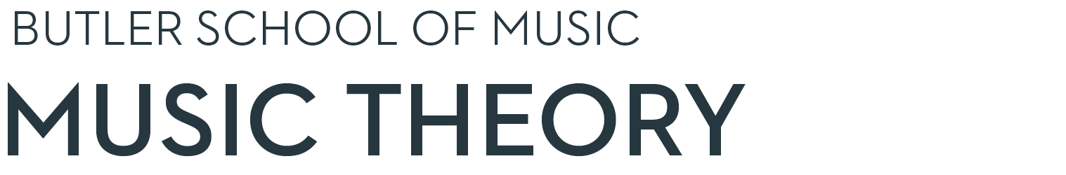 Butler School of Music Music Theory Homepage