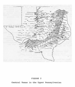 Figure of Texas during the Upper Pennsylvanian