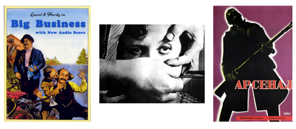 images from Big Business, Un Chien Andalou, and Arsenal