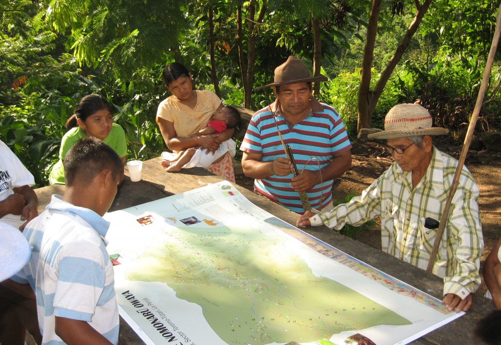 Mapping of Yukpa traditional territory in Toromo, Zulia, Venezuela.