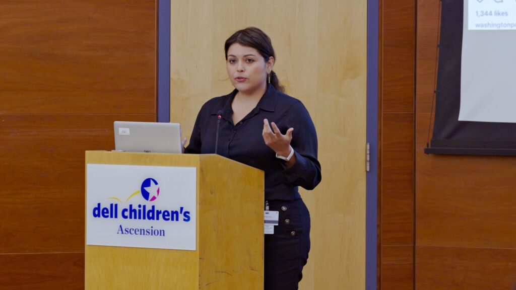 Cindy Hernandez, MD, MS, discussing down syndrome regression disorder