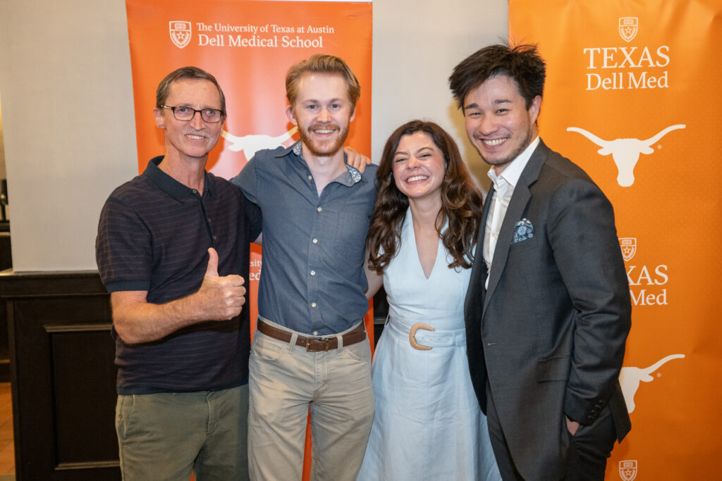 Child neurology residency program director Stephen Deputy, MD, with three child neurology residents
