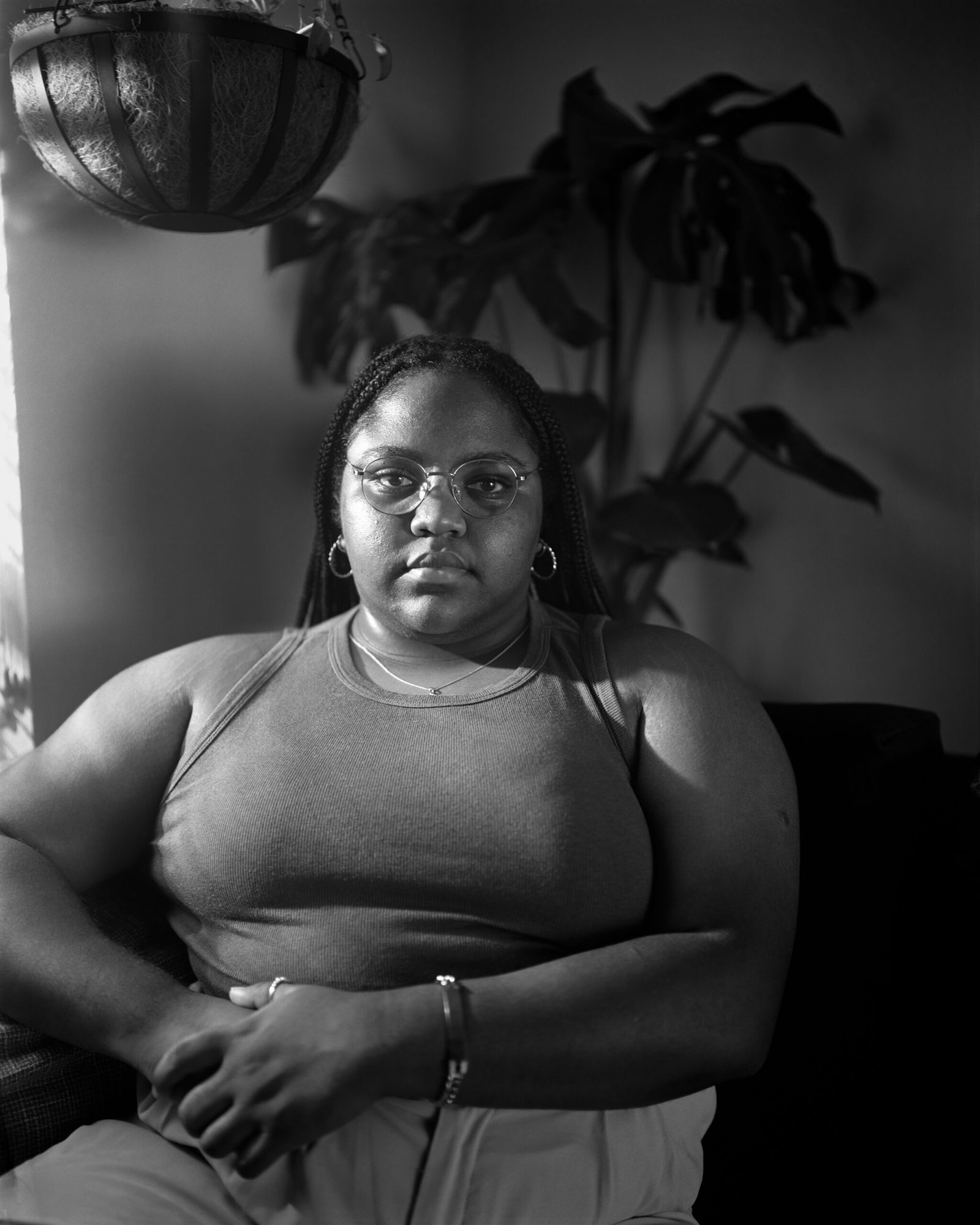 person looking at camera