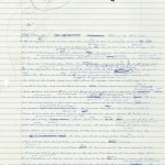 First pages of a handwritten draft of "Infinite Jest" by David Foster Wallace.