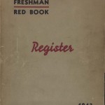 Cover of Norman Mailer's copy of the 'Harvard Freshman Red Book Register.'