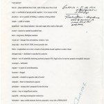 Page from word list compiled by David Foster Wallace.