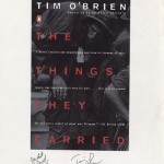 Jacket proof for "The Things They Carried" cover design signed by O'Brien.